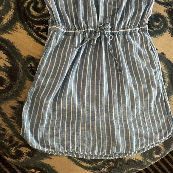 Rails Blue and White Striped Mini Dress - Picture 7 of 9